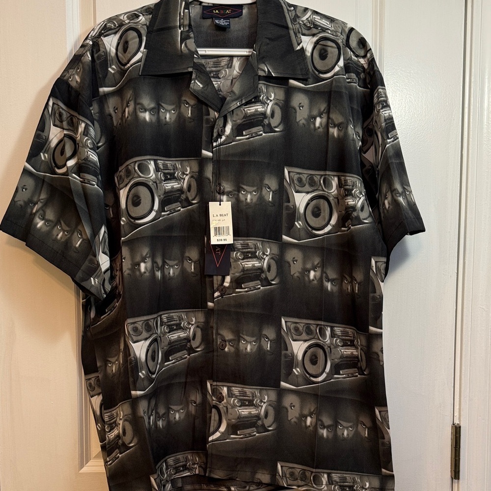 Men's Black Graphic Shirt